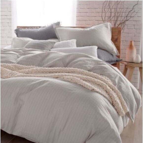 DKNY Pure Comfy Comforter
Set, Full/Queen. Color: Platinum - Picture 1 of 2